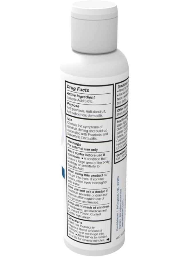 Kenkoderm Psoriasis Therapeutic Shampoo with 3% Salicylic Acid - 4 oz | 1 Bottle | Dermatologist Developed | Fragrance + Color Free - Image 2